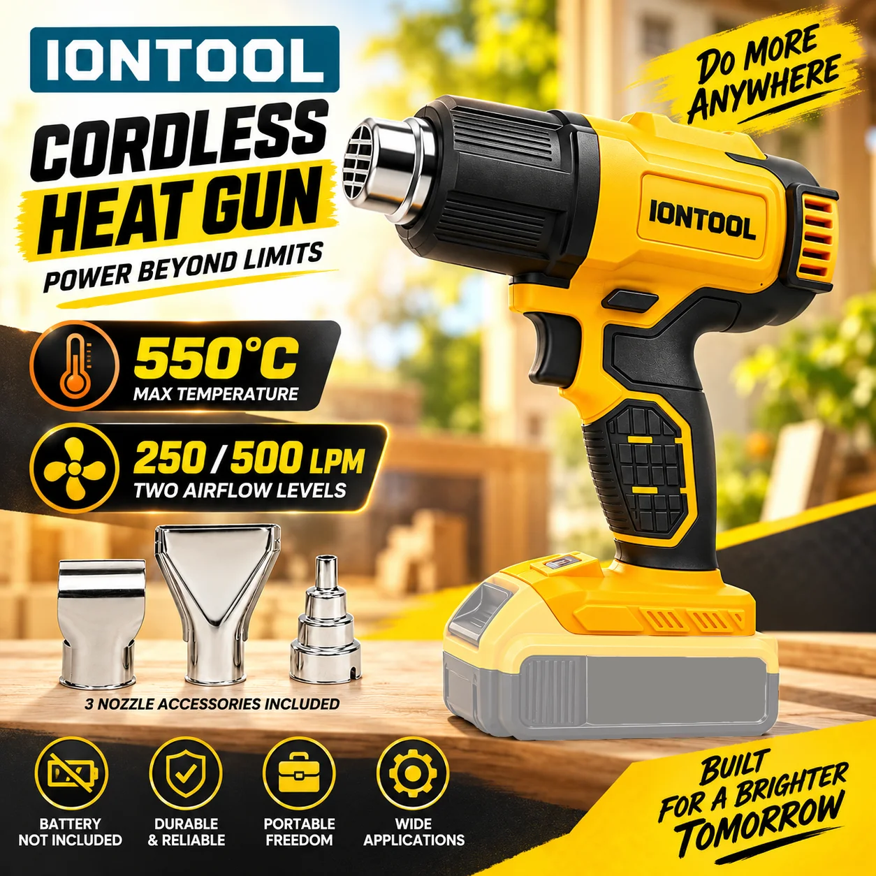 Cordless Heat Gun For Shrink Tubing - Pistola de Ar Quente Sem Fio