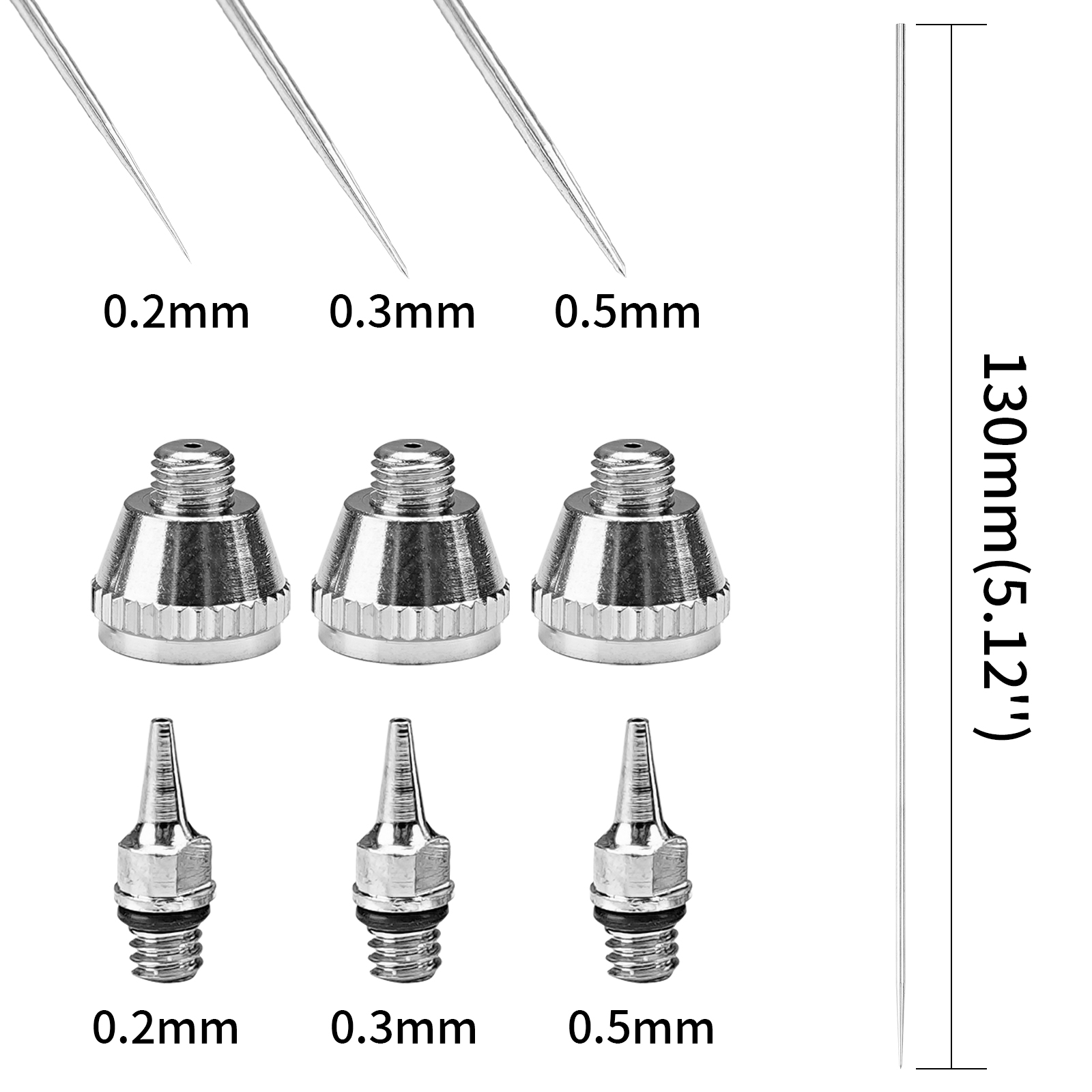Conjunto de 1/3 peças de bicos - Airbrush Kit With Mini Compressor avaliação e preço