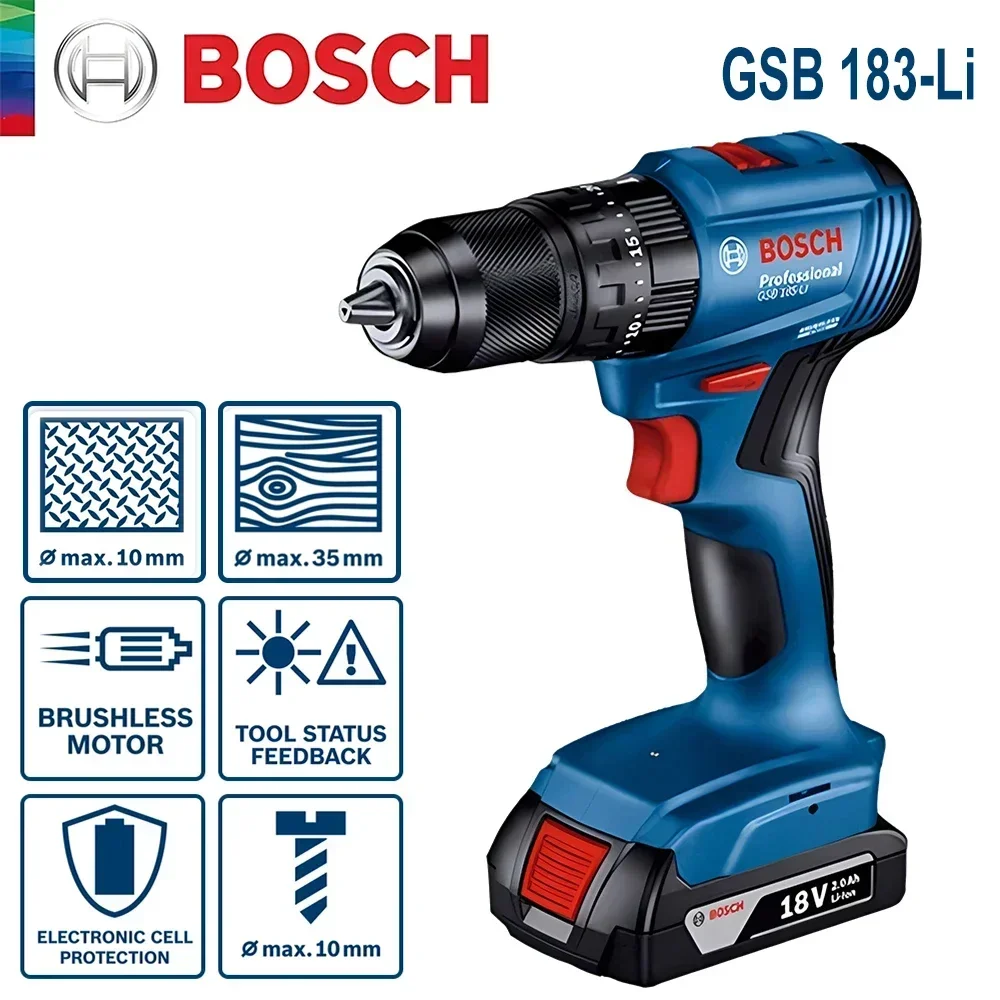 Furadeira de Impacto Sem Fio B - Brushless Cordless Electric Drill 18V avaliação e preço