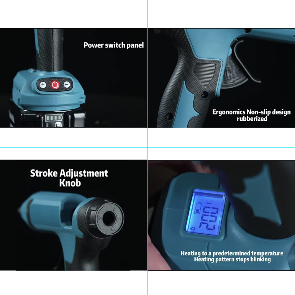 Vilasting elétrica pistola de  - Hot Melt Glue Gun Cordless avaliação e preço