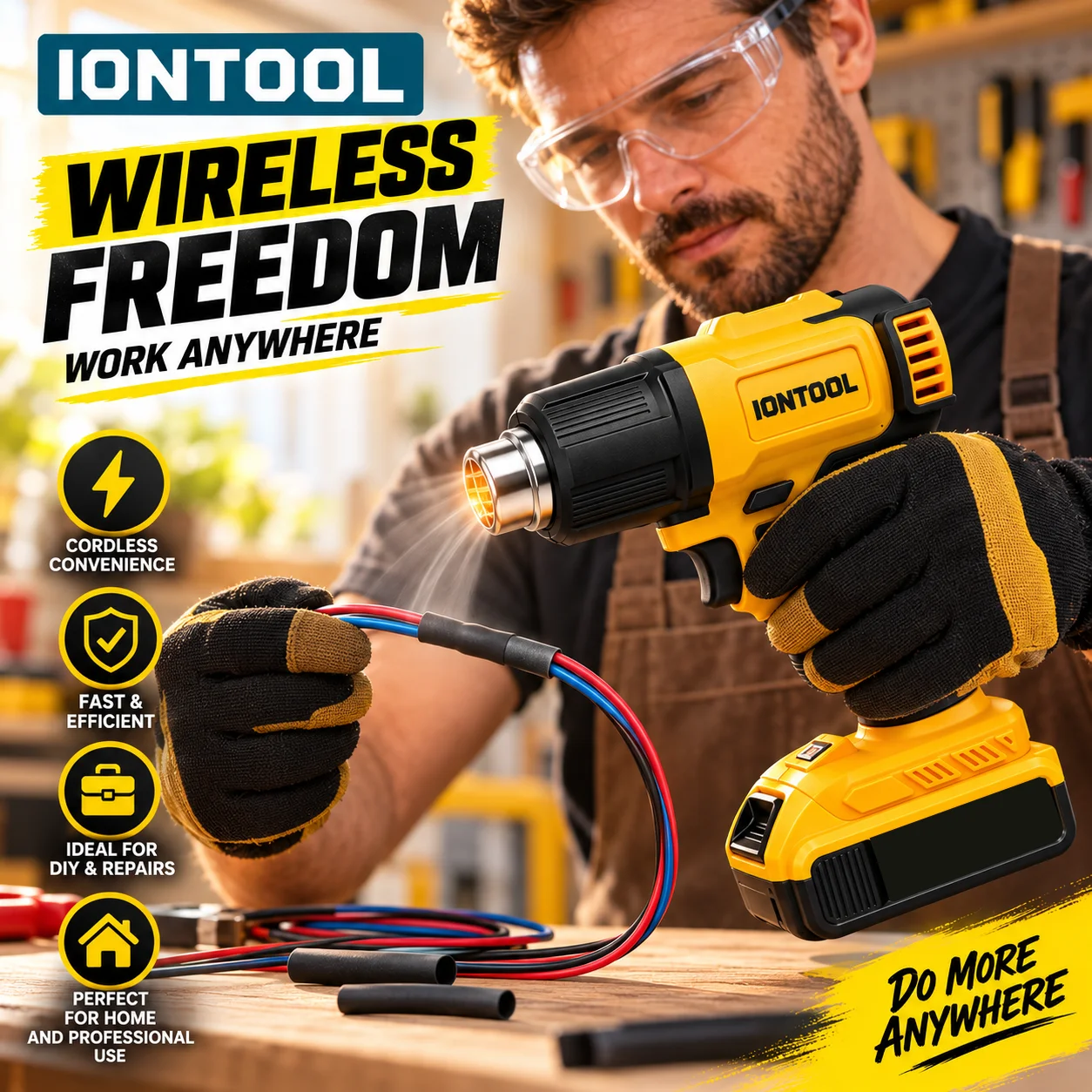 Pistola de Ar Quente Sem Fio I - Cordless Heat Gun For Shrink Tubing avaliação e preço