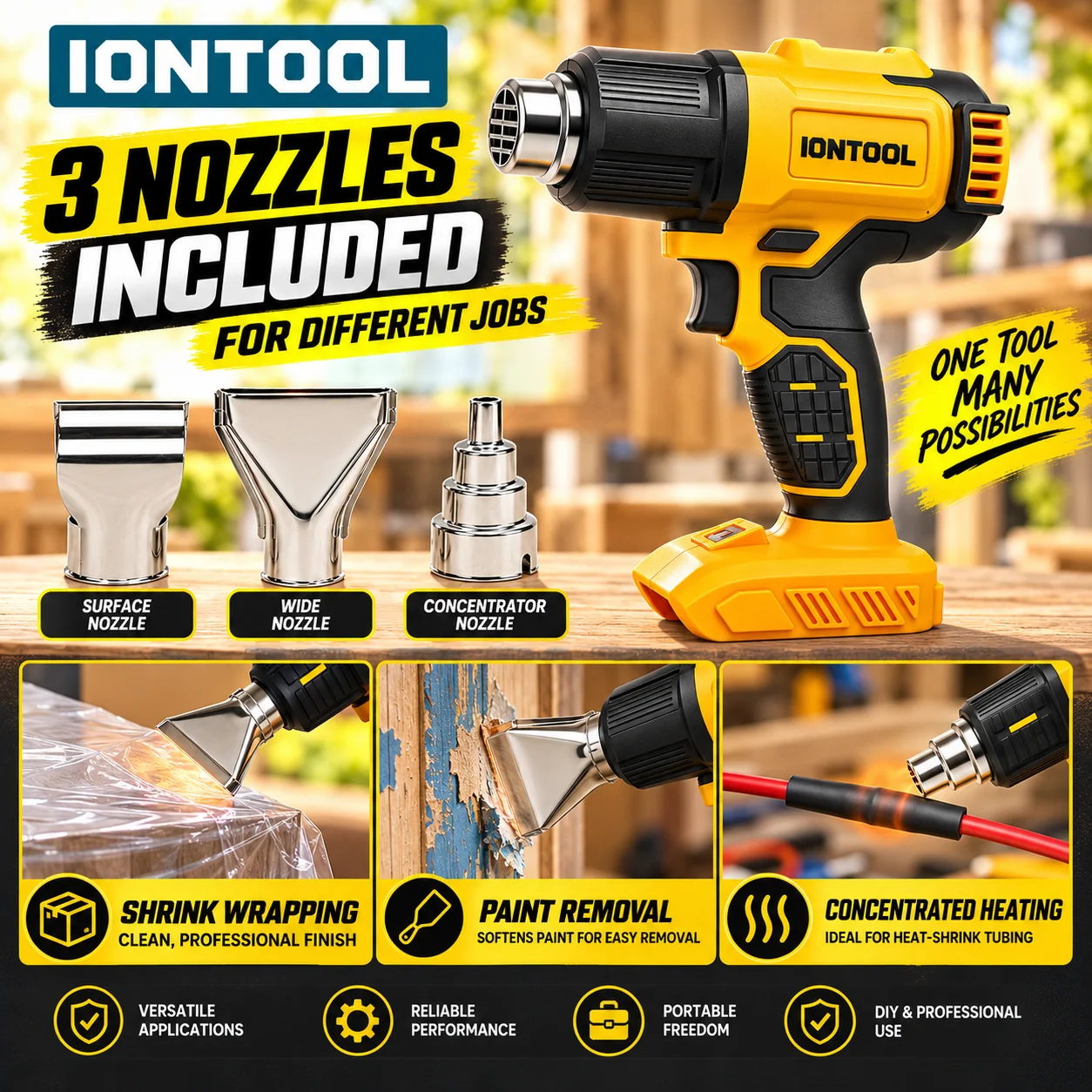 Pistola de Ar Quente Sem Fio I - Cordless Heat Gun For Shrink Tubing avaliação e preço